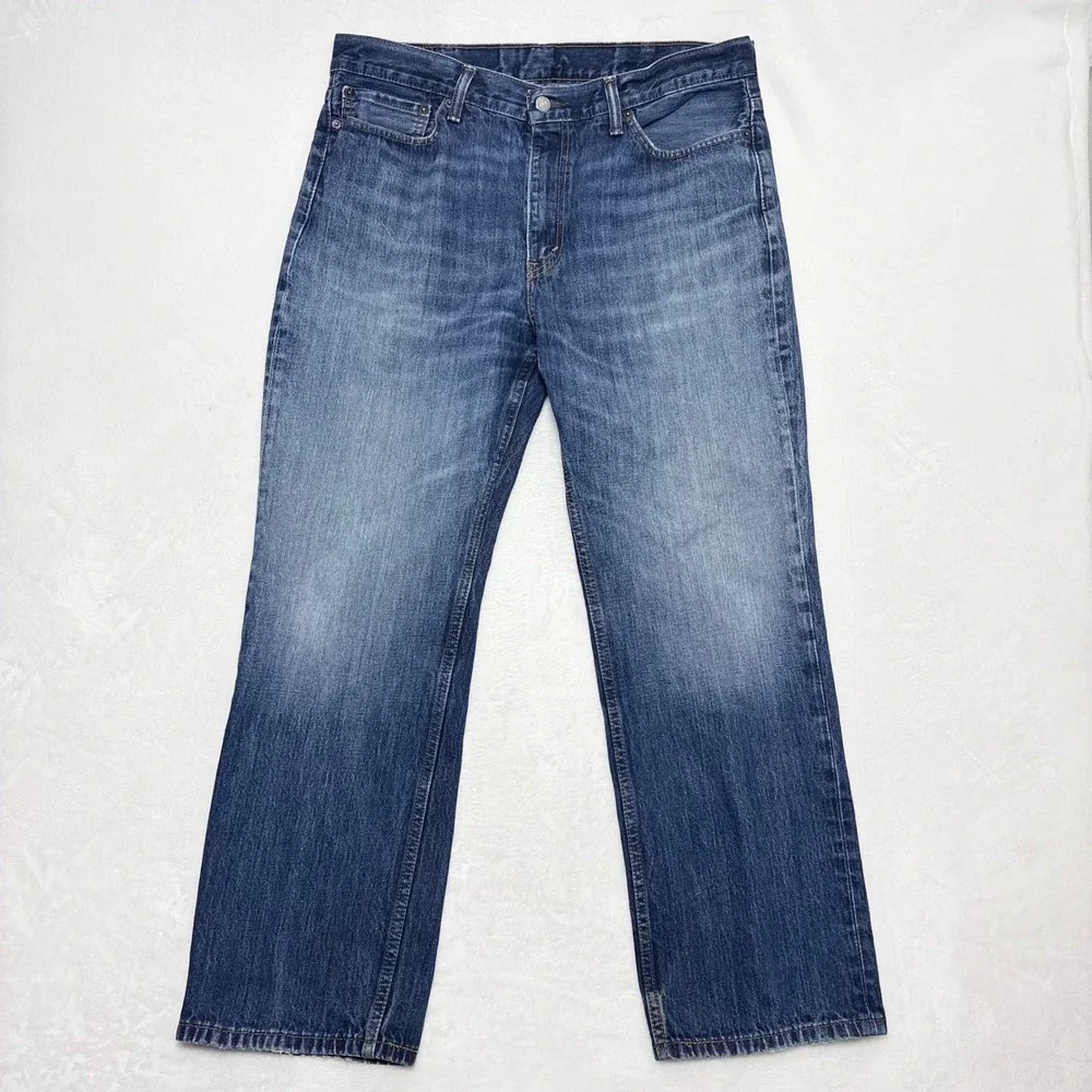Retro Levis 514 Medium Wash Straight Leg Denim 38x30 Normcore Basic Actual 37x29